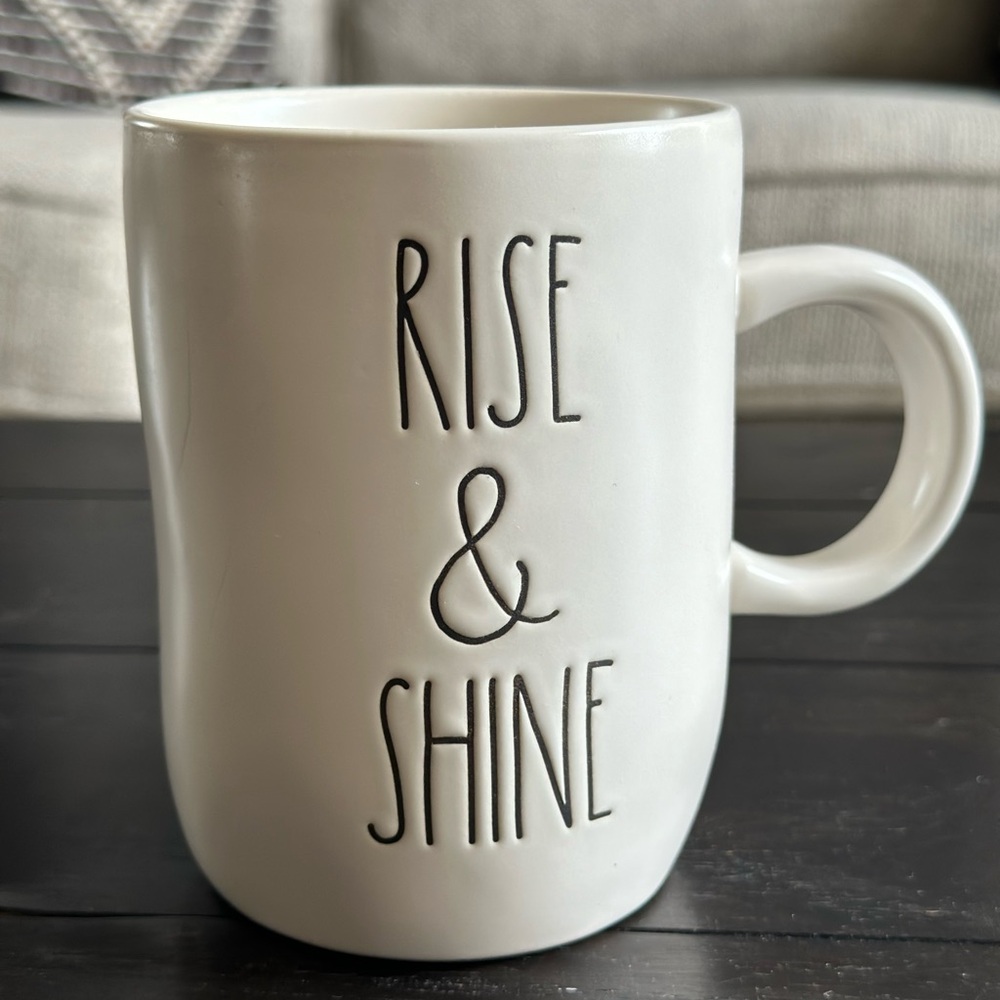 Rae Dunn Rise & Shine White Mug